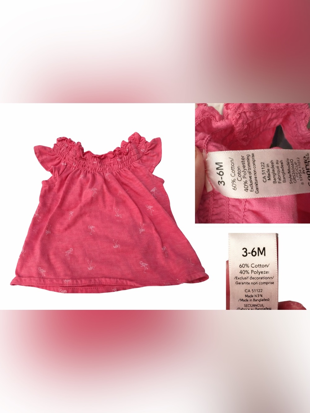 Baby Girl Clothing Bundle – 6 Pieces – Carter’s & OshKosh – 3–6M - Picture 3 of 7